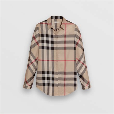 chemise a carreaux burberry femme|Chemise en coton Check (Snug) .